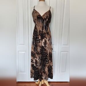 She's Cool Animal Print Maxi Dress